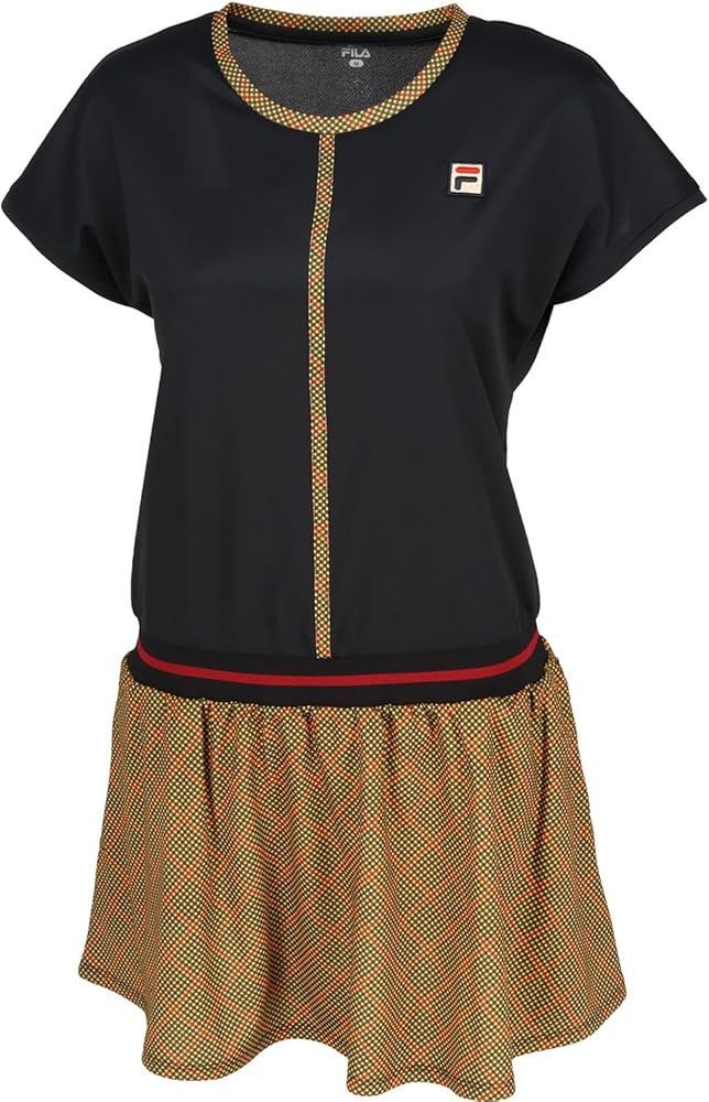 FILA フィラ テニス ウェア ワンピース Мサイズ 黒茶