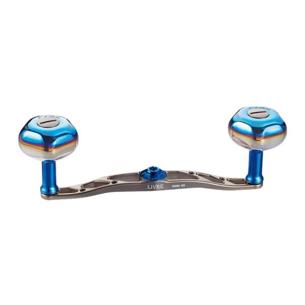 リブレ クランク130 (右巻用) シマノ用 チタン×ブルー 品番 10589