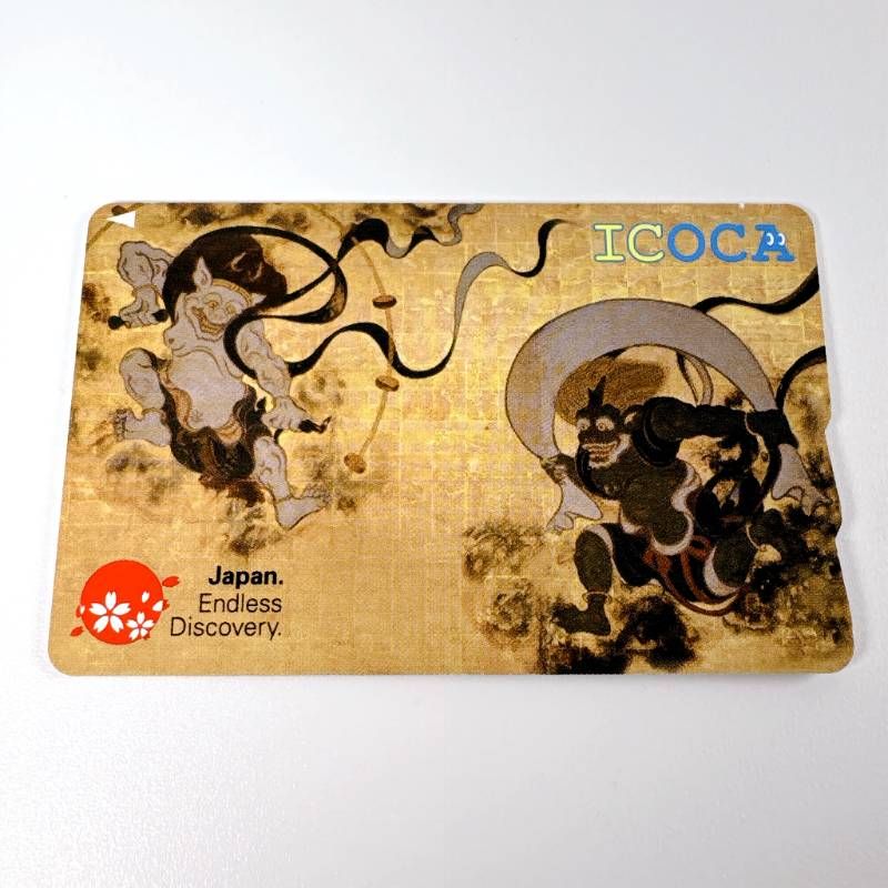 ICOCA イコカ 交通系ICカード 風神雷神 記念デザイン デポジット込み