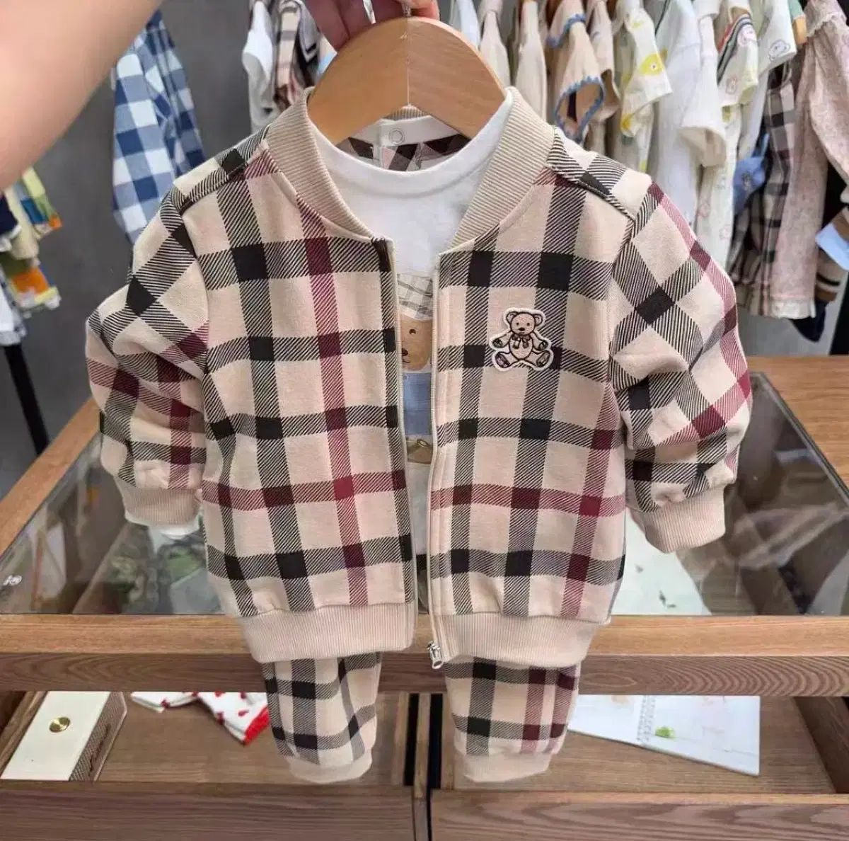 45R 45rpm 縮絨ウール ジャケット ウッドボタン 45R 45rpm 縮絨ウール ジャケット ウッドボタン