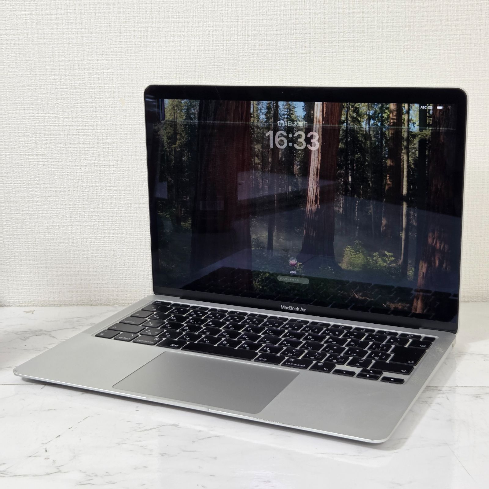 液晶割れ】【ジャンク】MacBook Air M1 / メモリ16GB / SSD256GB
