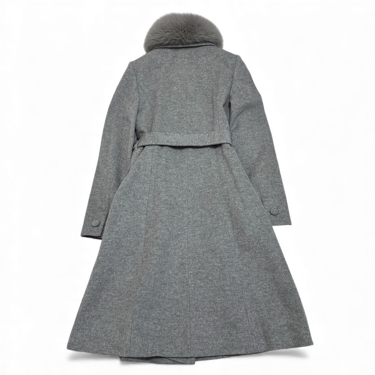 専用出品です。 ナチュラルビューティー グレー 系カシミヤ100ロングコート 💎⭐️☃❅🧚‍♀️ॱウインターSALE☃❅🧚‍♀️⭐️💎 NATURAL BEAUTY