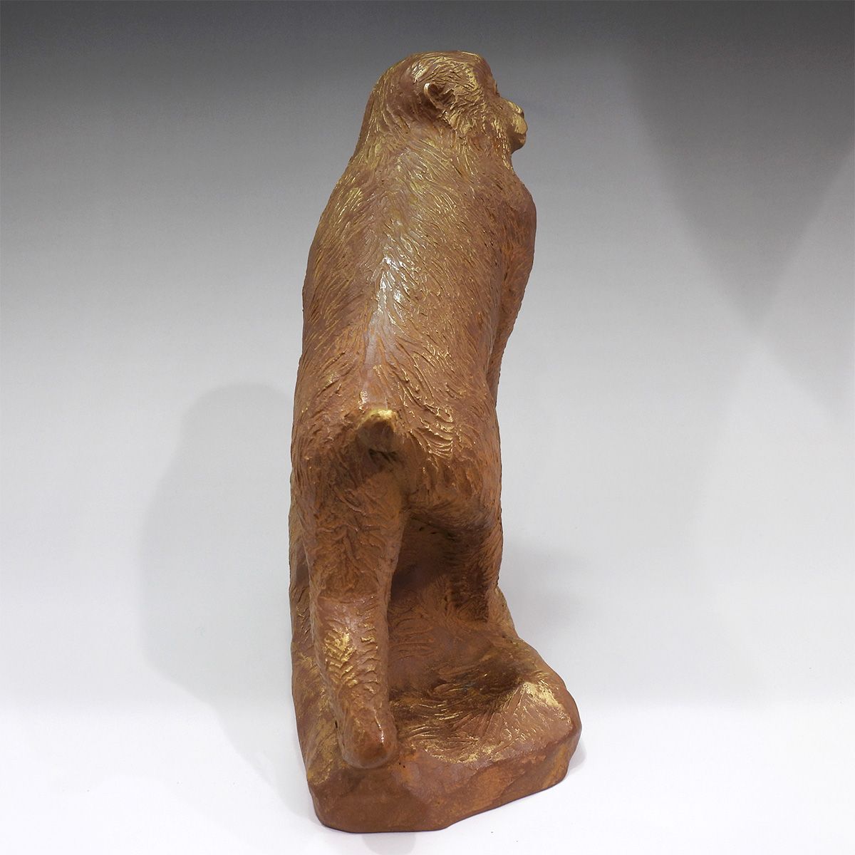 老猿　ブロンズ　彫刻　置物 重文展で彫刻を撮る｜Cinita