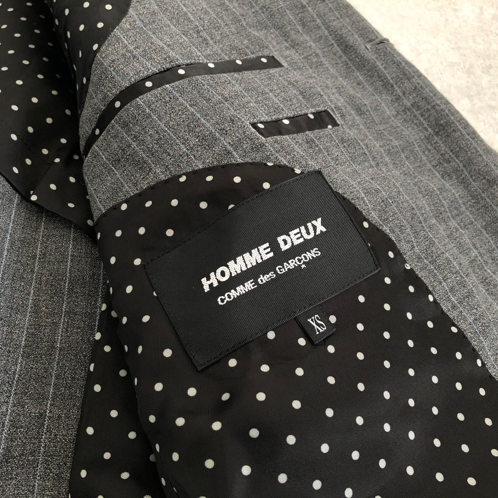 COMME des GARCONS HOMME DEUX AD2011 ストライプ スーツ セットアップ