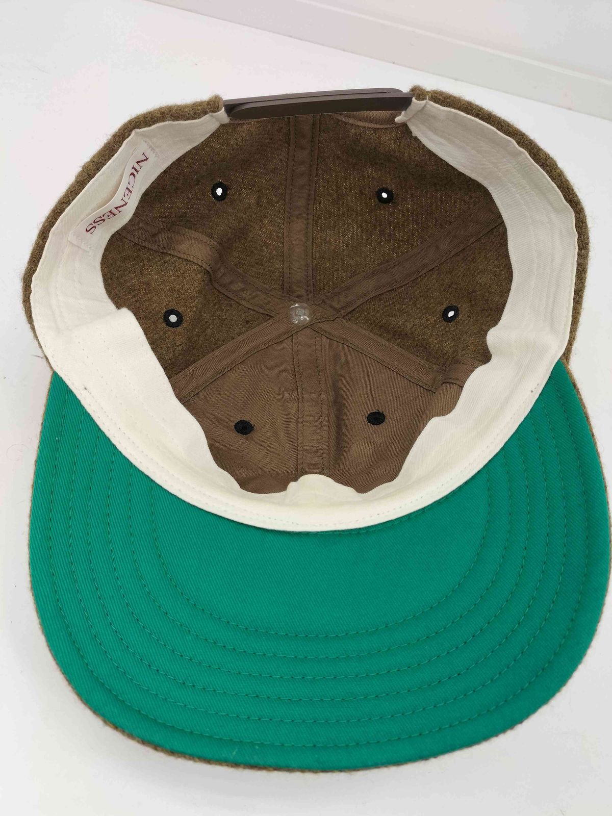 ナイスネス NICENESS MANHOLE 別注 SHAWN Wool 6 Panel Cap メンズ