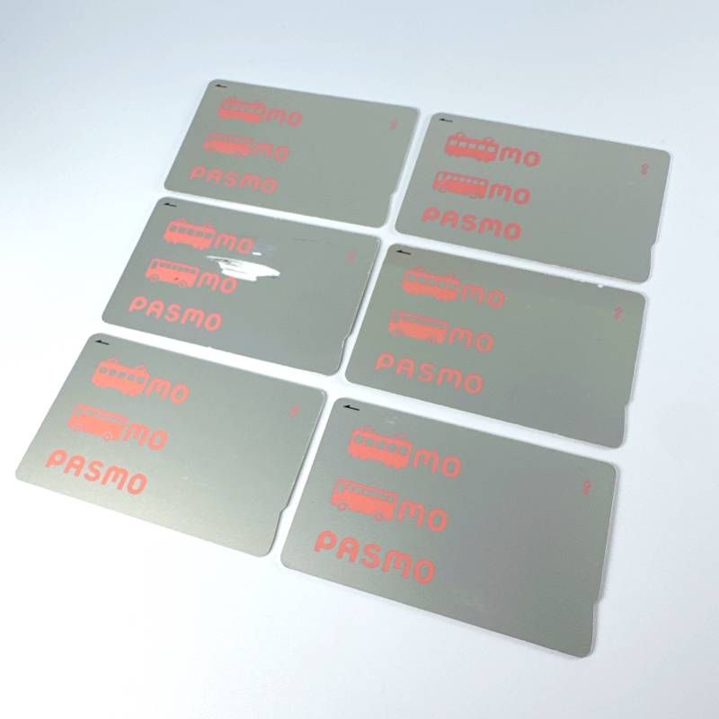 PASMO パスモ 無記名 ICカード 6枚セット デポジット込み 使用OK 1枚
