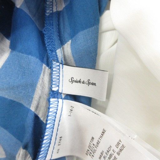 スピック&スパン Spick&Span 24SS シアーギンガムチェックスカート