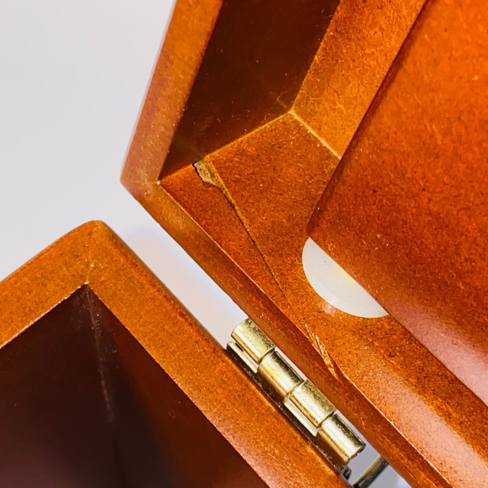 化粧箱 木目 三面鏡 木製 レトロ メイクボックス ドレッサー ③ 送料