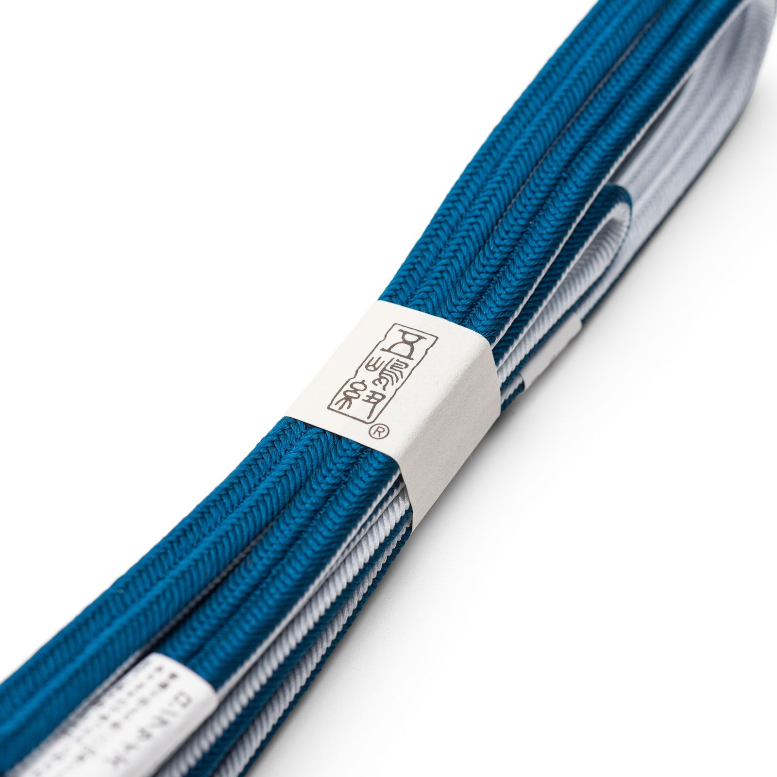 長尺 江戸組紐 五嶋紐 帯締め リバーシブル 瑠璃色