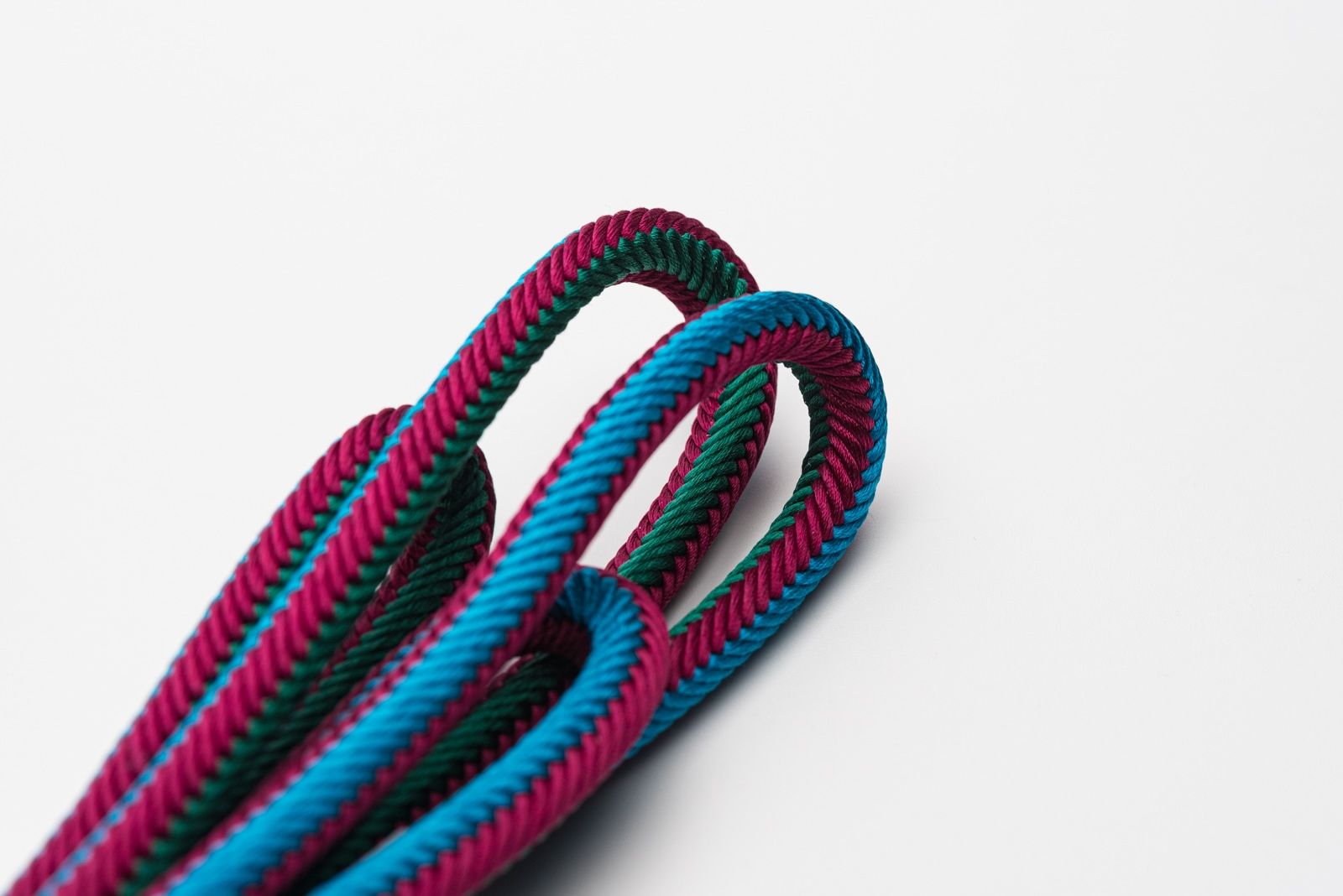  長尺 江戸組紐 五嶋紐 帯締め ツートン 躑躅 瑠璃 帯締め 帯留め 帯飾り