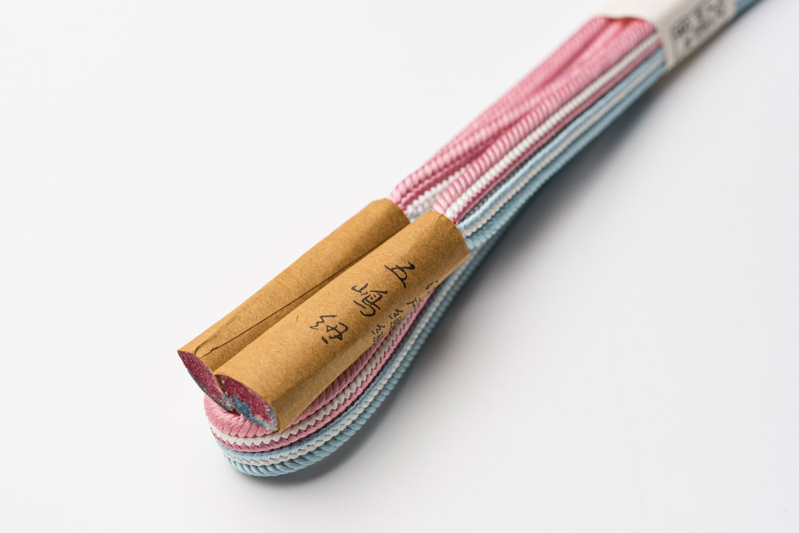 江戸組紐 五嶋紐 帯締め ツートン ピンク 水色