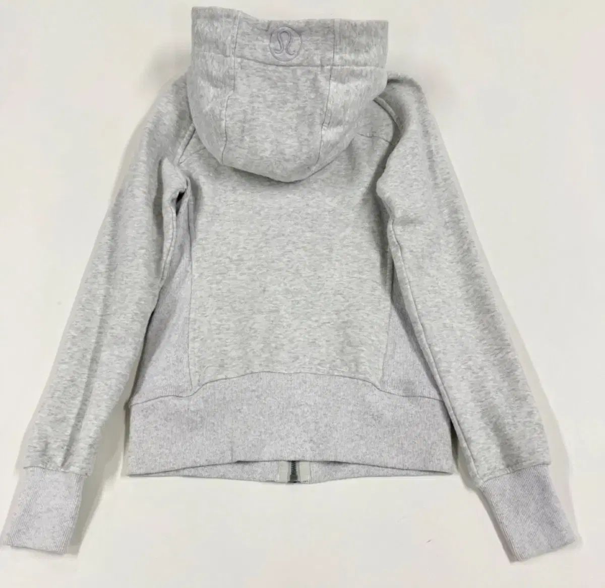 ルルレモン フーディー ジップアップ グレー レディース サイズ4