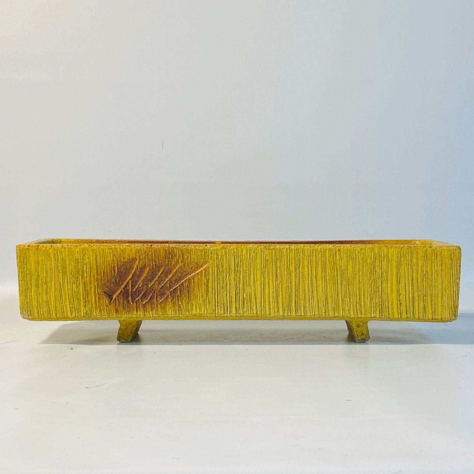 利行 水盤 黄硝舟 花器 花瓶 華道 花道 お花 生け花 水器 送料込み