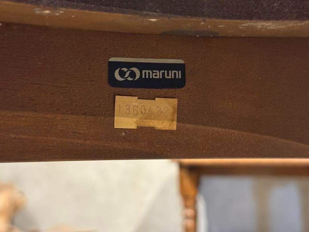 maruni クラシック 猫脚 ラウンドテーブル ガラステーブル オールド