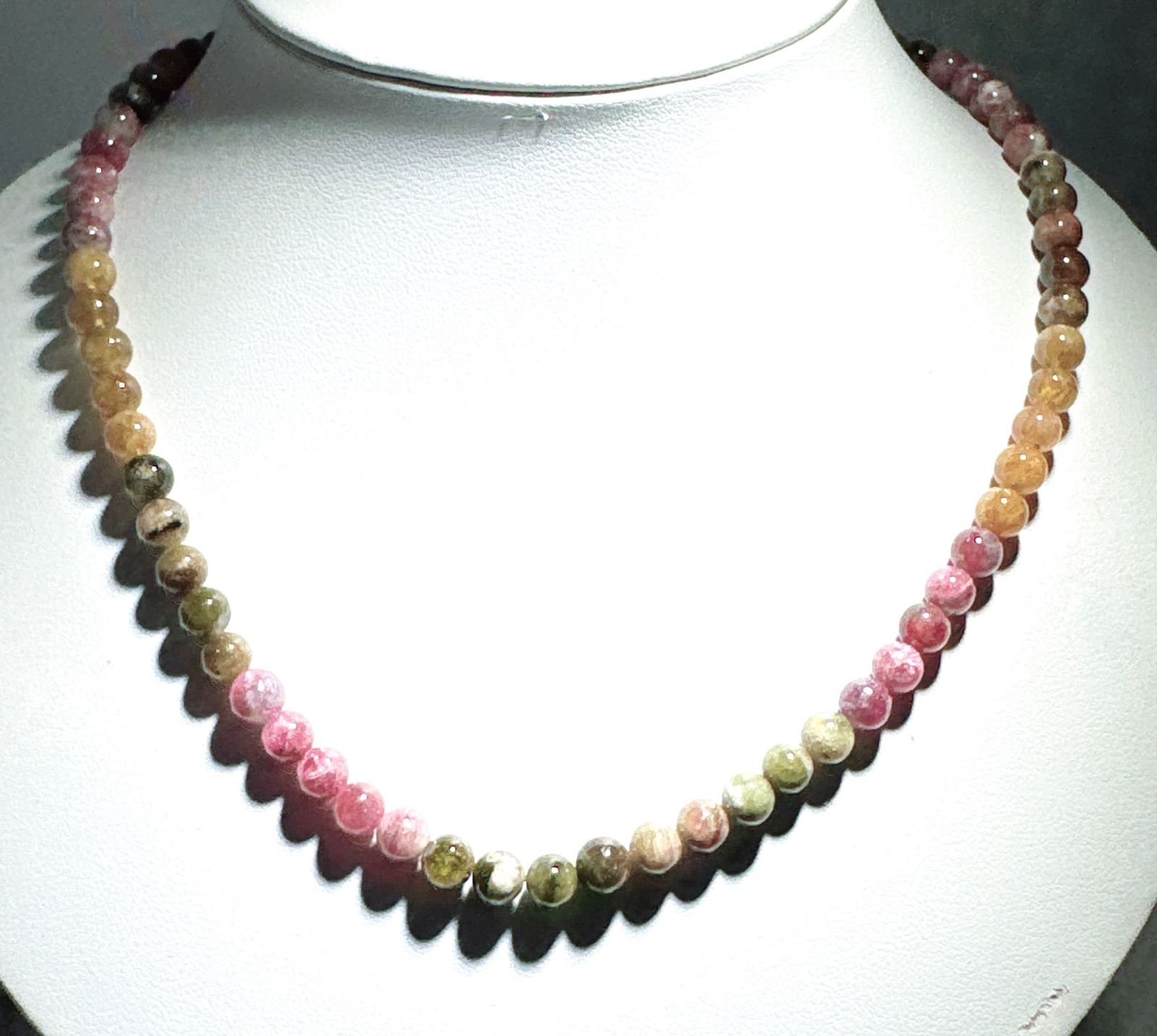 マルチトルマリンネックレスNO25-2419 マルチトルマリンネックレスNO25-2419