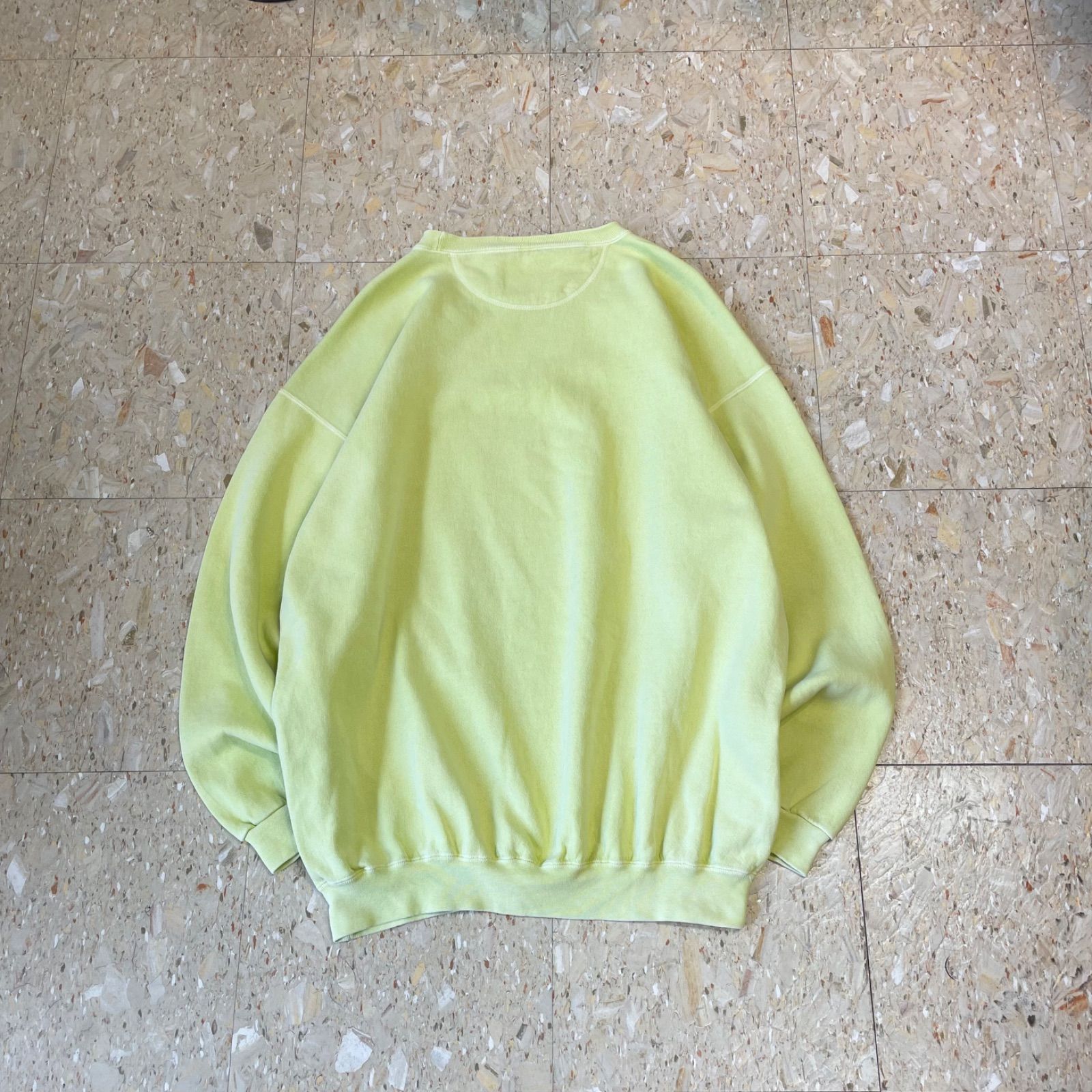 90s USA製 【ナイスカラー】 SANTEE HVYWT ネオンイエロー size.XL