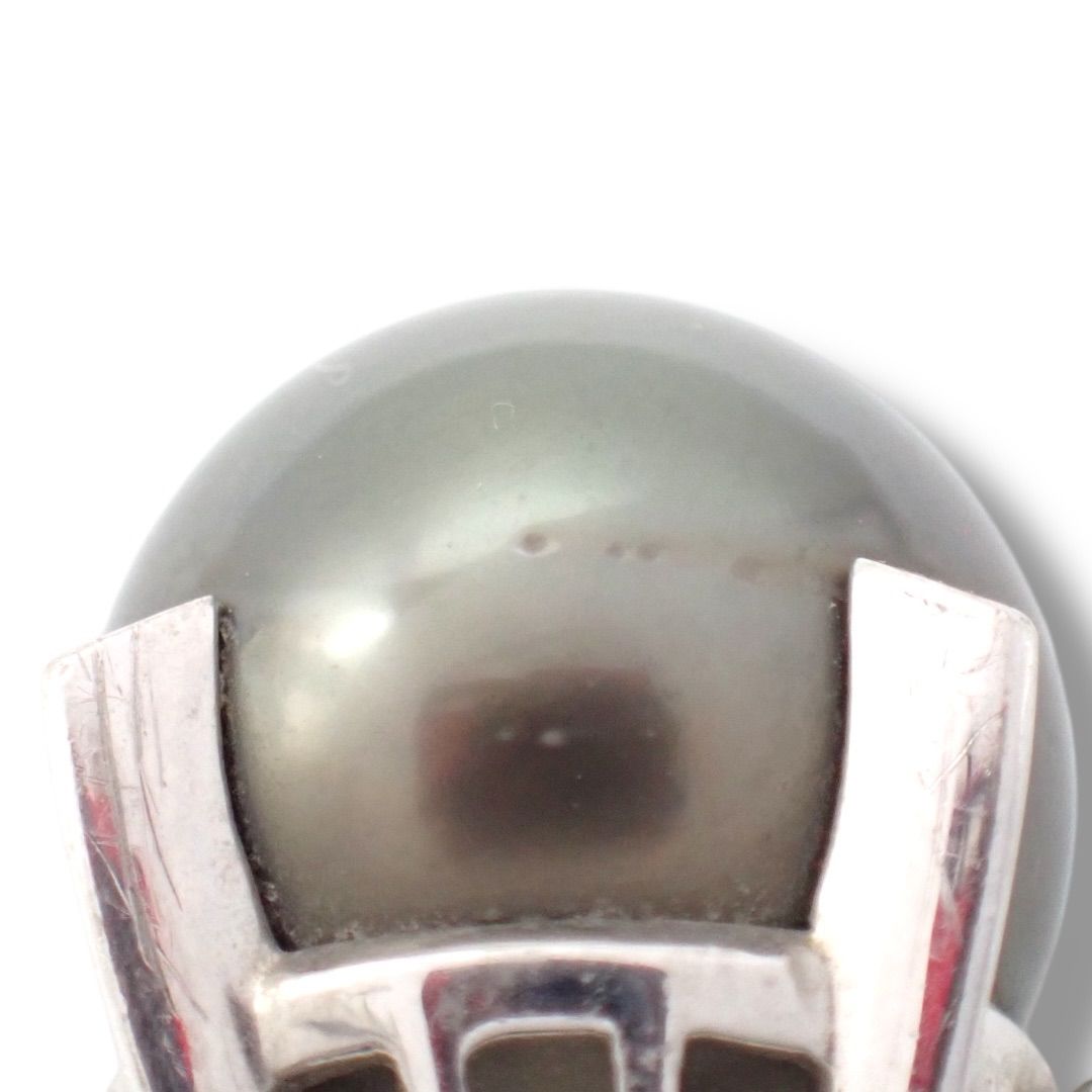 タサキ 黒蝶真珠 ダイヤ 0.16ct リング 14.5号 Pt900 4443 - メルカリ