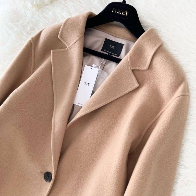 タグ付き・未使用品】 23区 ウール リバー ロング コート キャメル 46