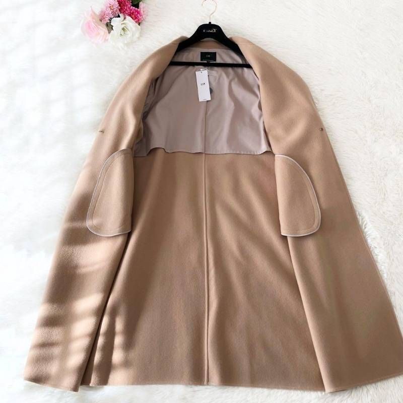 タグ付き・未使用品】 23区 ウール リバー ロング コート キャメル 46