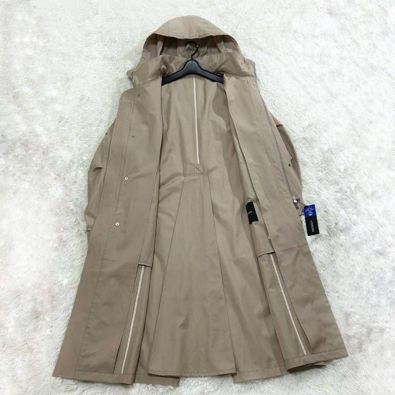 LOVELESS ラブレス ブッシュマン コート ベージュ L ビックシルエット オーバー サイズ フーデッド はっ水