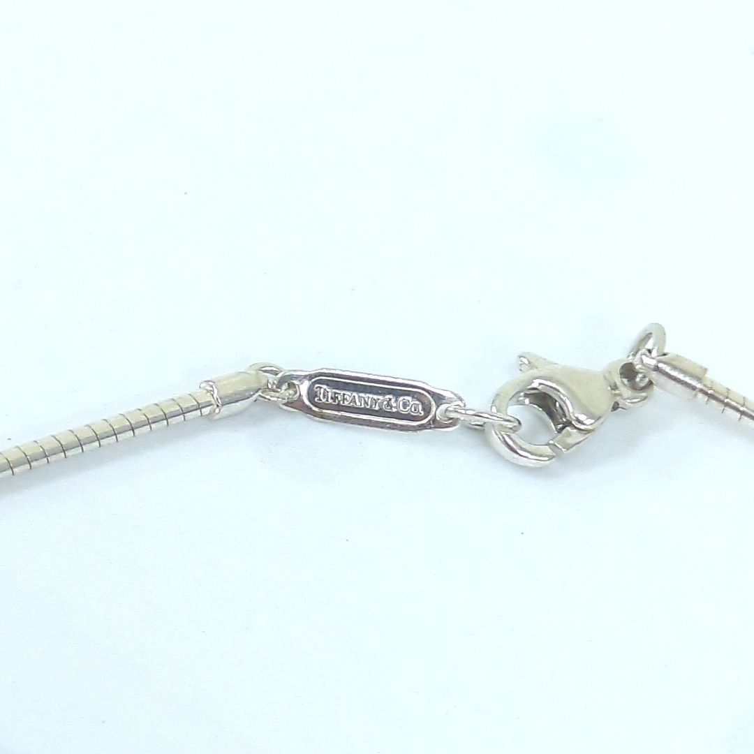 ティファニー SV925 ピアストスター オメガチェーン ネックレス