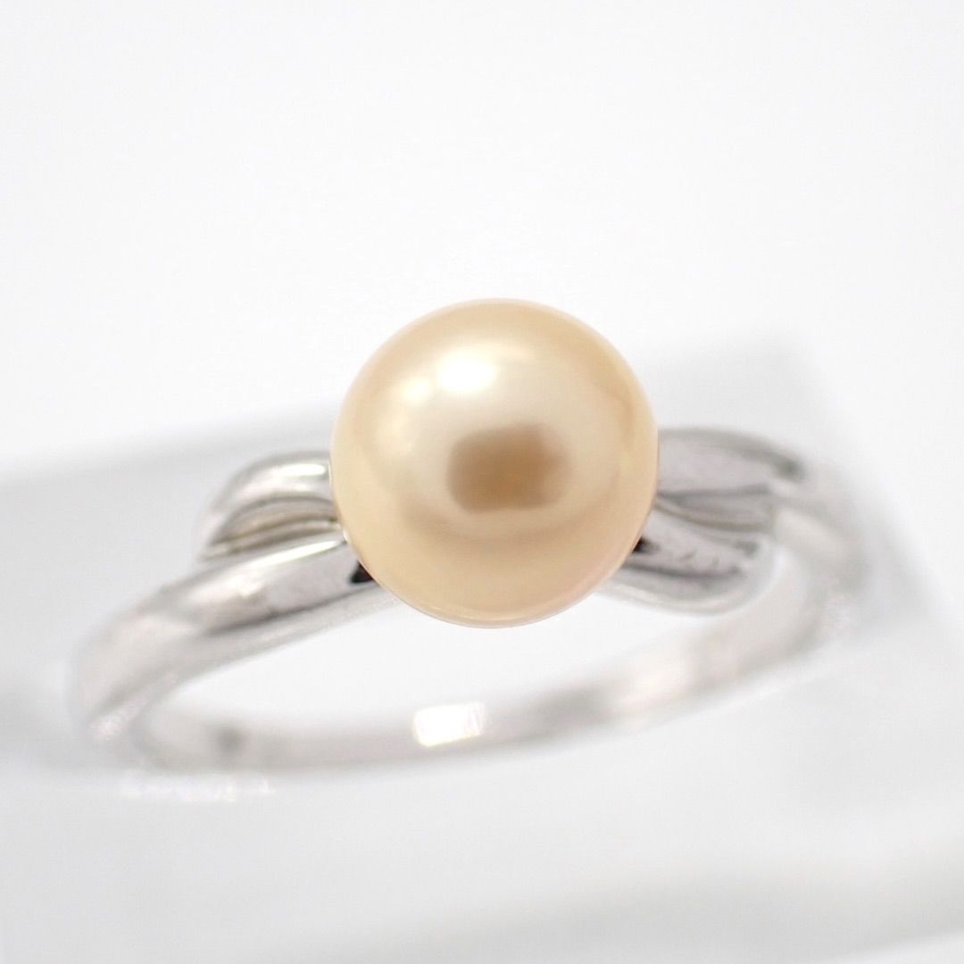 タサキ TASAKI 田崎真珠 6.5mm パール 真珠 リング 指輪 シルバー S