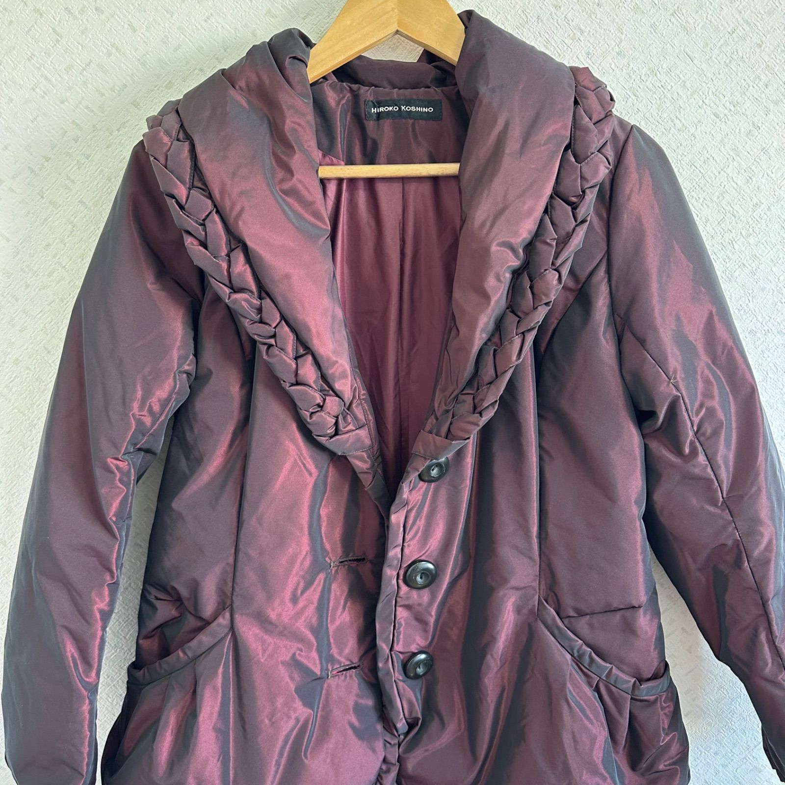 Z1638【美品】HIROKO KOSHINOヒロココシノ ダウンジャケット アウター