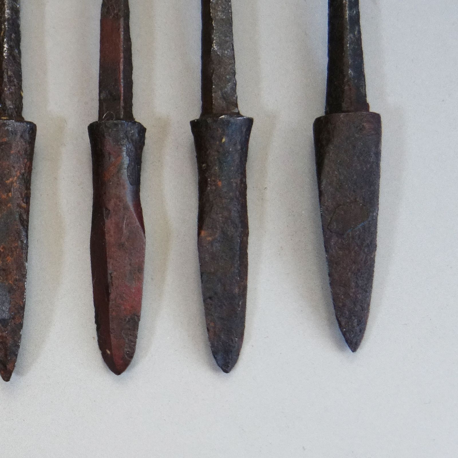 矢尻 【 鏃 矢尻×10本 】 武具 日本刀 刀装具 鍔 鐔骨董 古美術