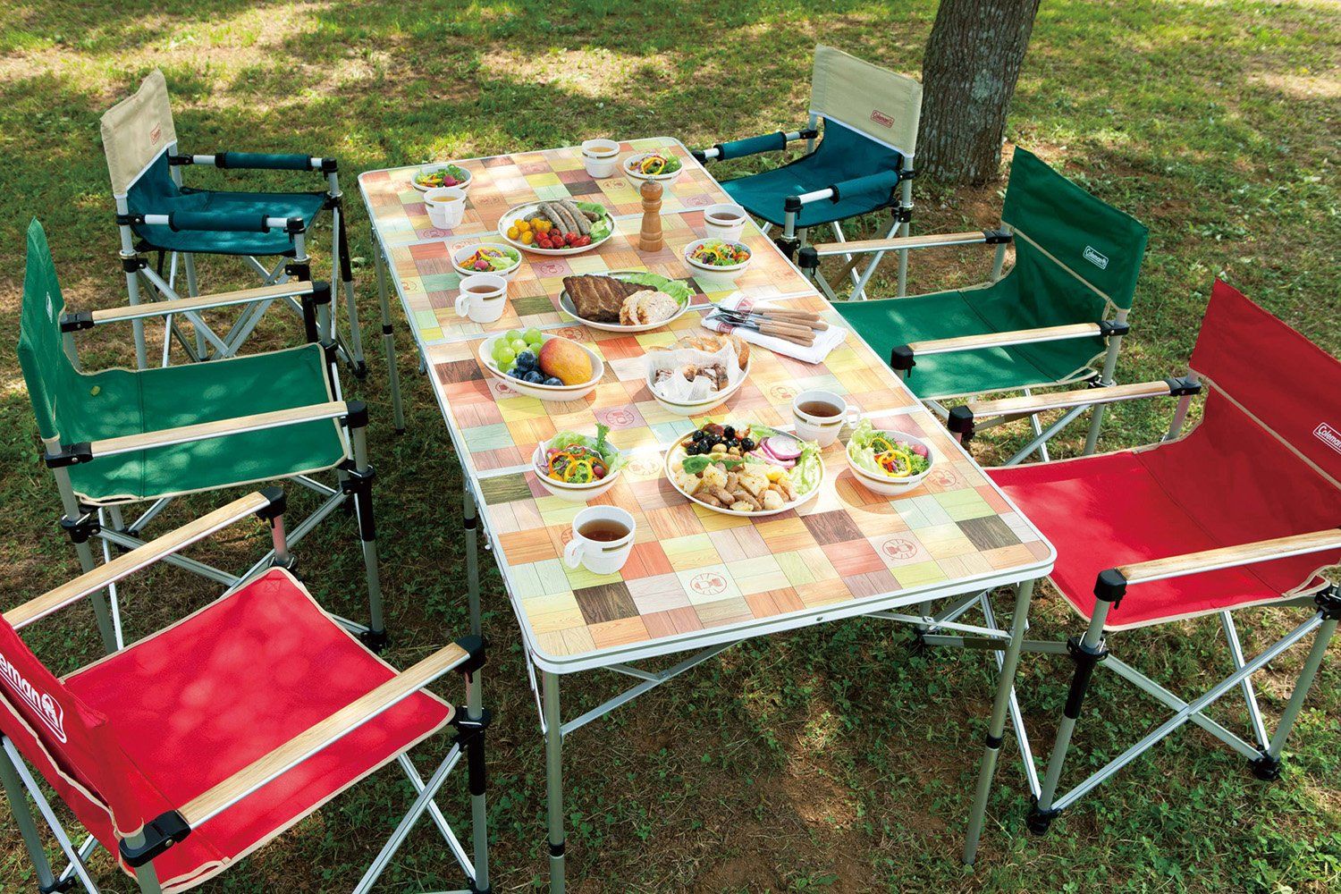 Coleman(コールマン) テーブル ナチュラルモザイクリビングテーブル