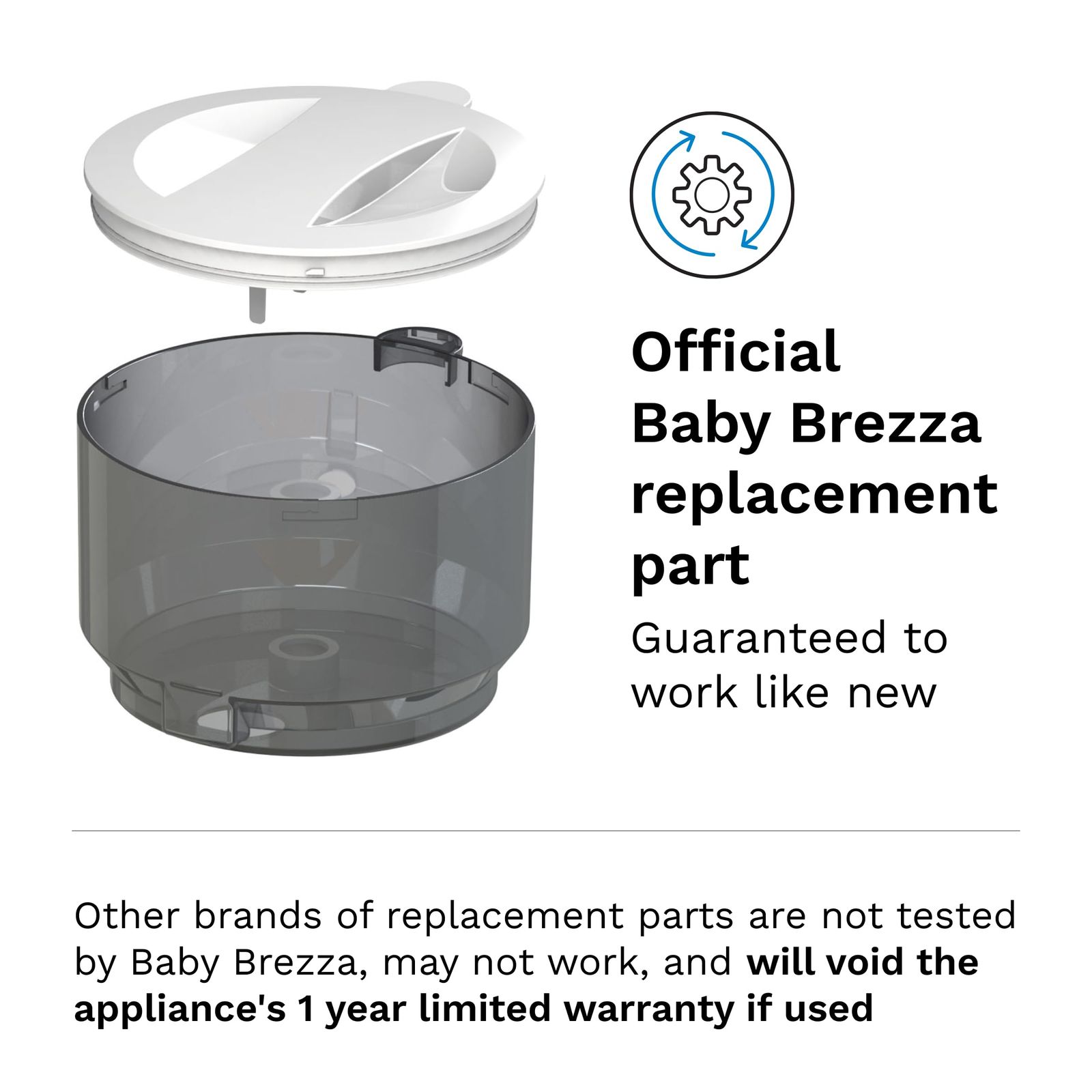  Baby Brezza 交換用パウダーコンテナと蓋 Formula Pro Advanced Only パウダーコンテナと蓋 その他 授乳 食事