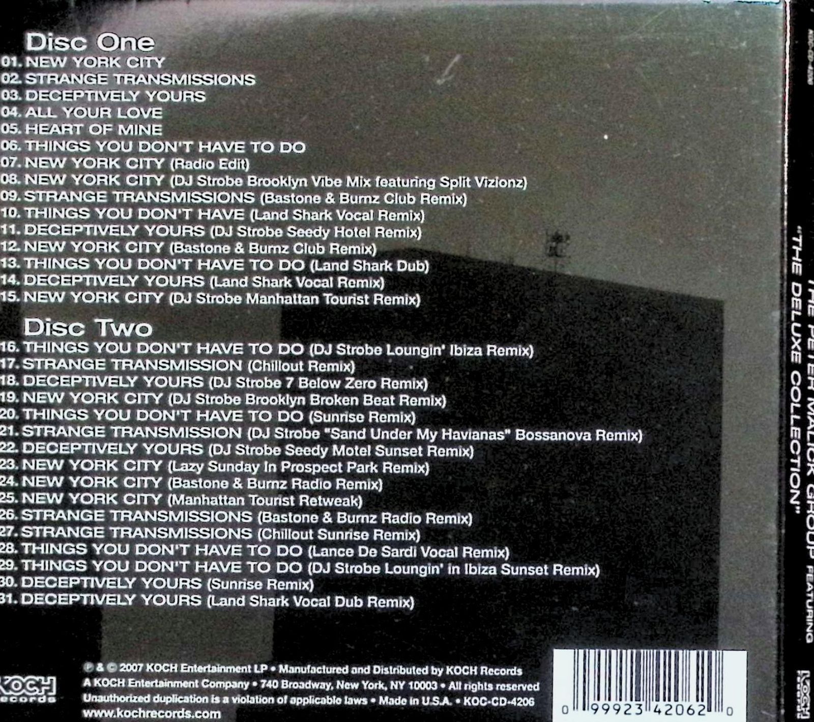 【中古】「非常に良い」［CD］New York City: the Deluxe Collection New York City: the Deluxe Collection（デジパック）（2枚組