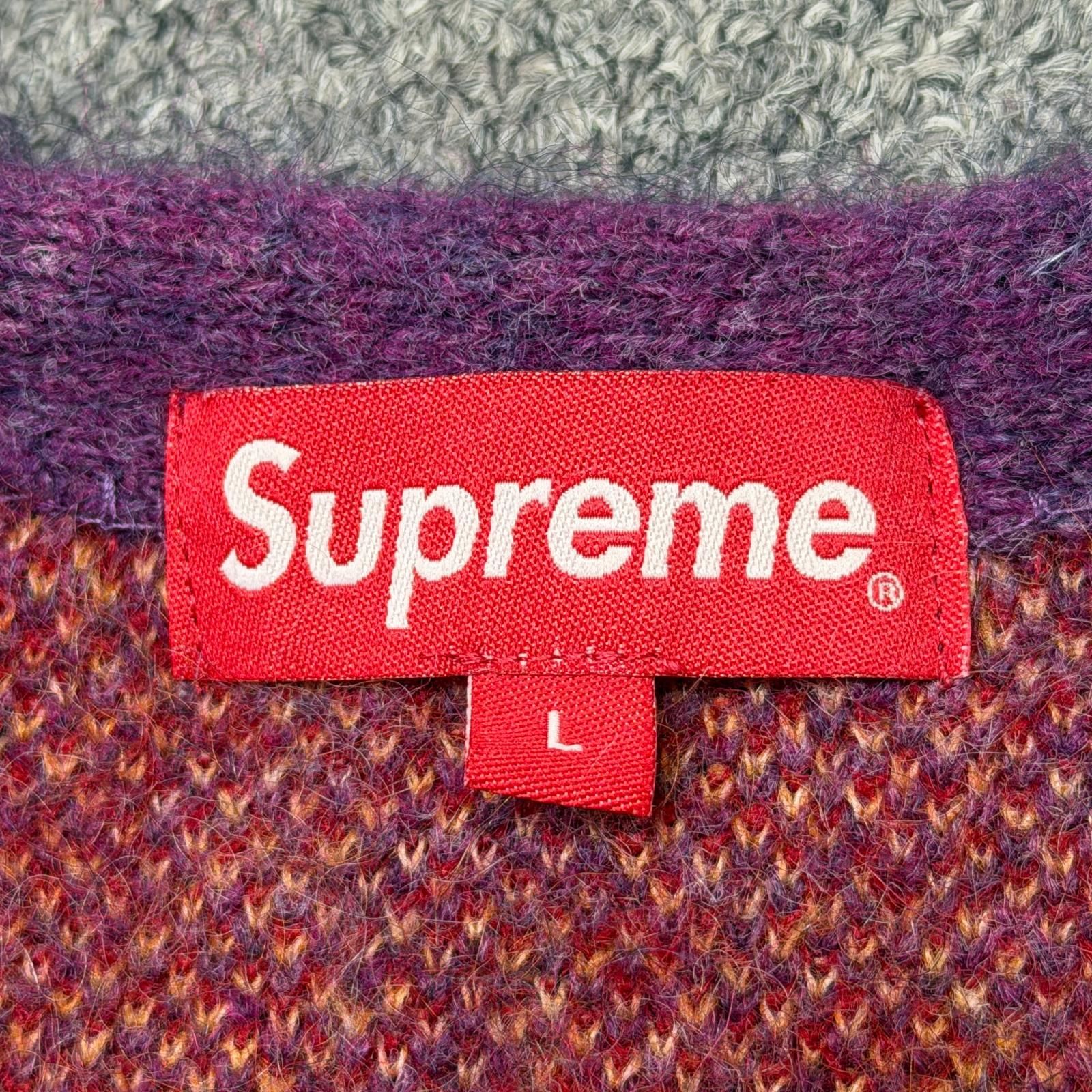 国内正規 Supreme 22AW Abstract Stripe Cardigan アブストラクト 
