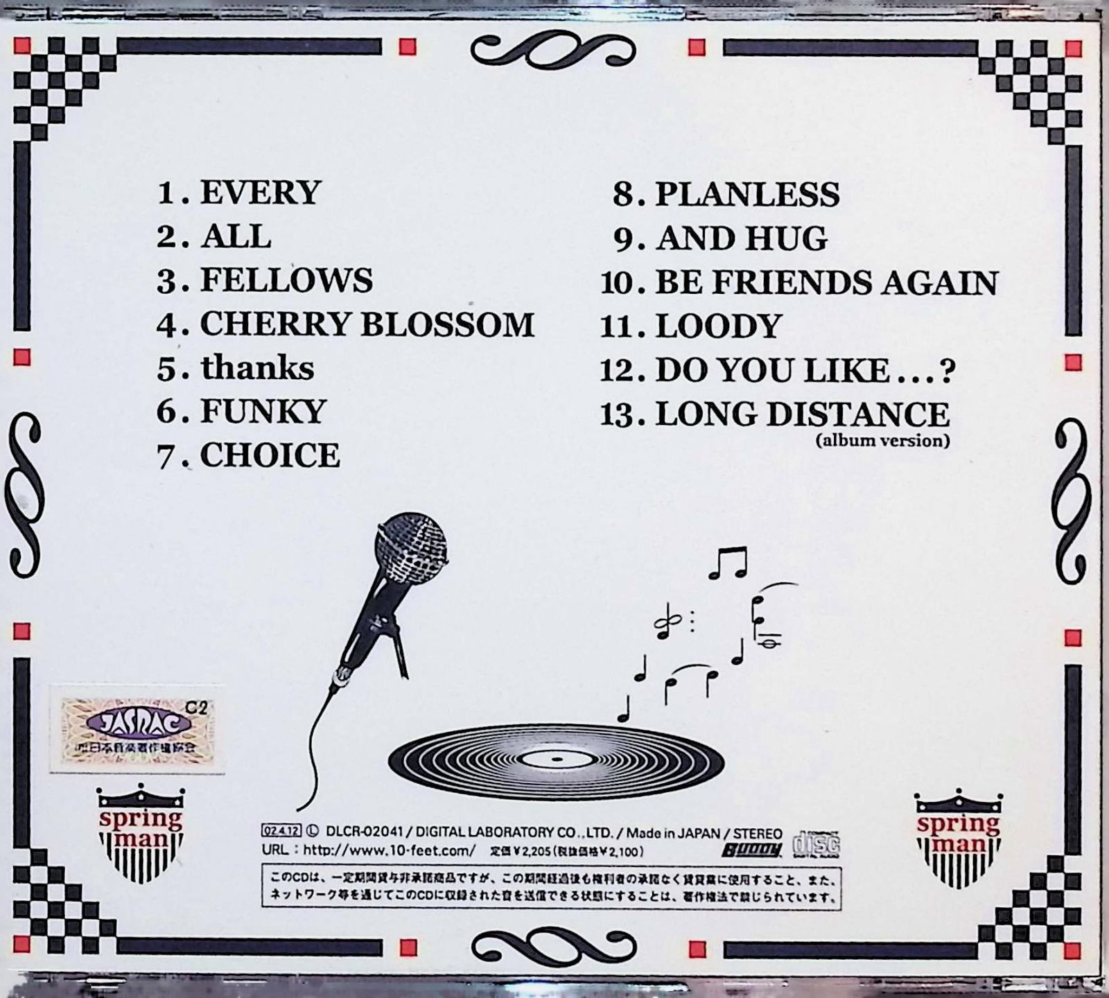 springman / 10-FEET (CD) - メルカリ