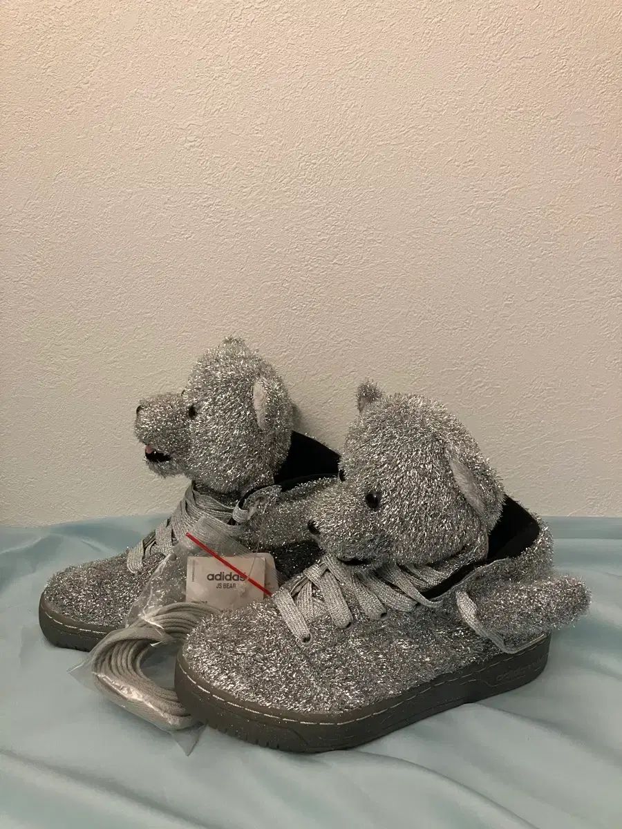 ジェレミースコットxアディダス テディベア シルバー 新品 (ボックス