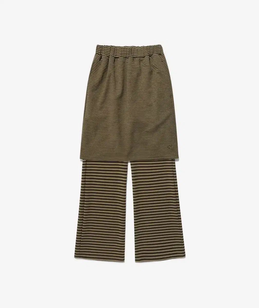 イーストクンスト ストライプ レイヤード スカート パンツ