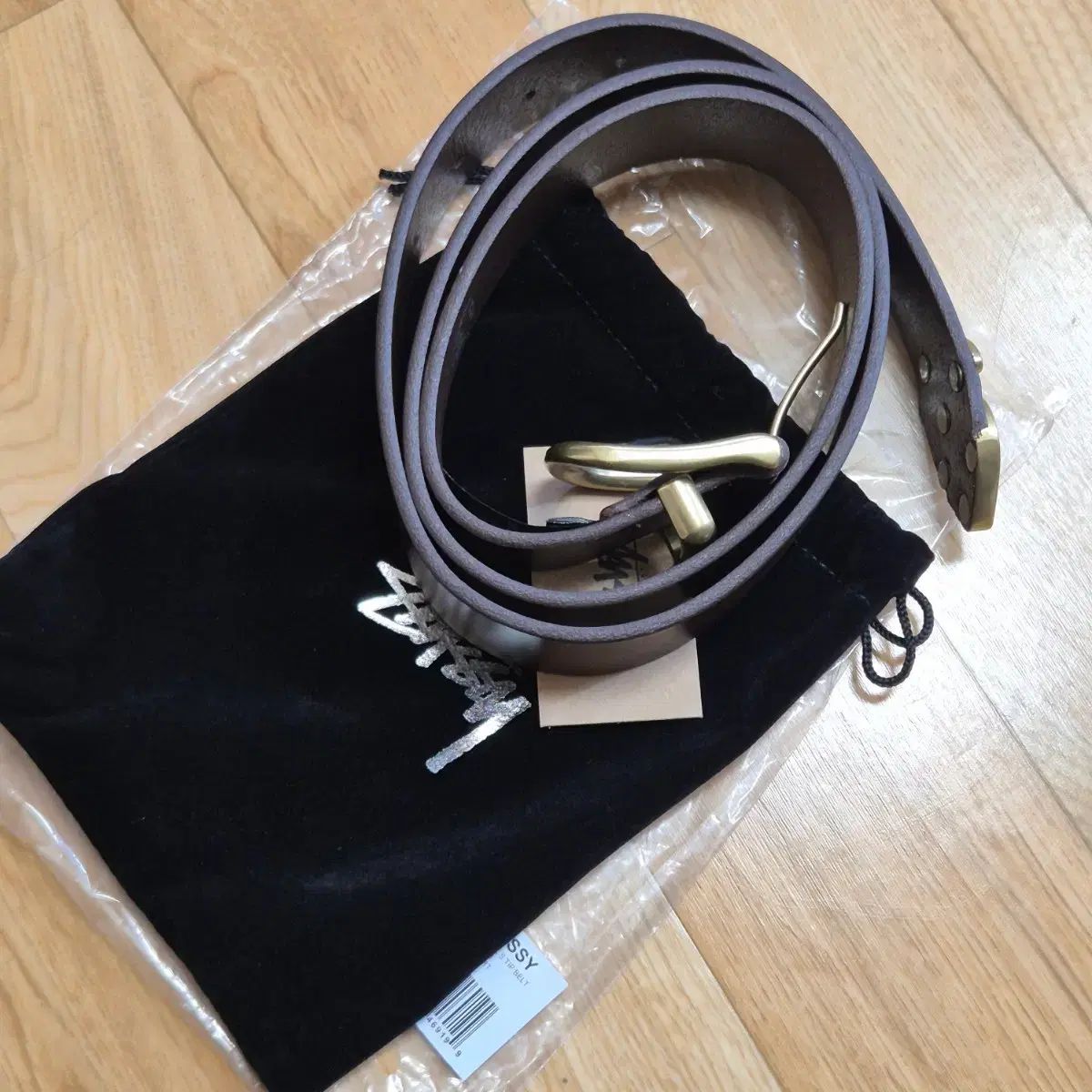 STUSSY ステューシー メタル S チップ ベルト デザート M