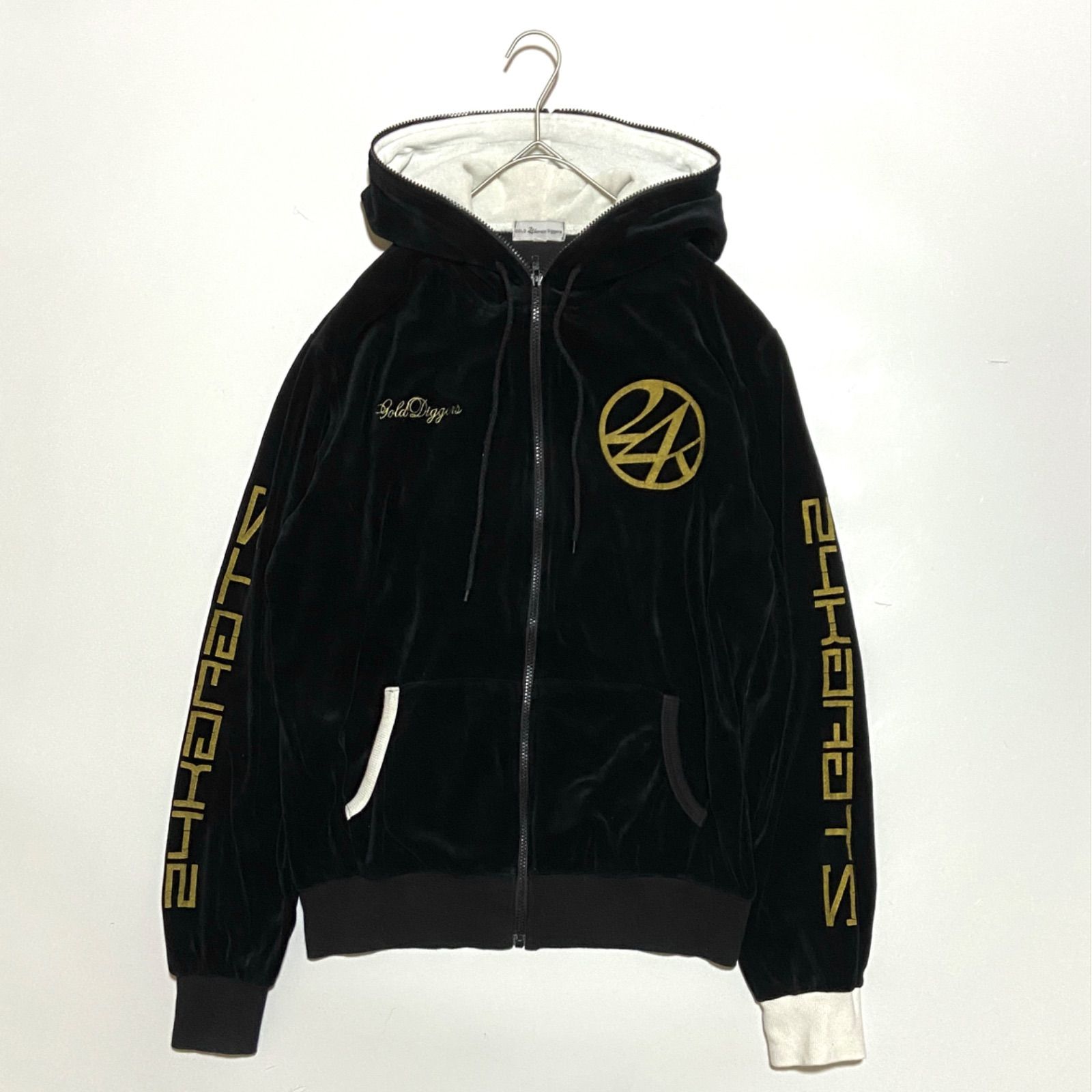 24karats トゥエンティーフォーカラッツ ベロア ジャケット ブラック