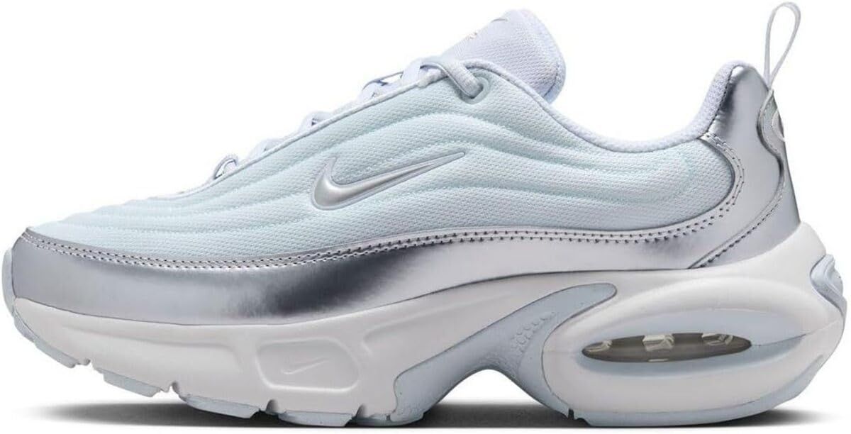 ナイキ エア マックス ポータル SE W AIR MAX PORTAL フットボールグレー ホワイト ライトブルー シルバー HM 0256-002 25.0 cm