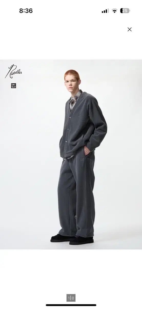 L UNIQLO NEEDLES セット カーディガン パンツ グレー - メルカリ