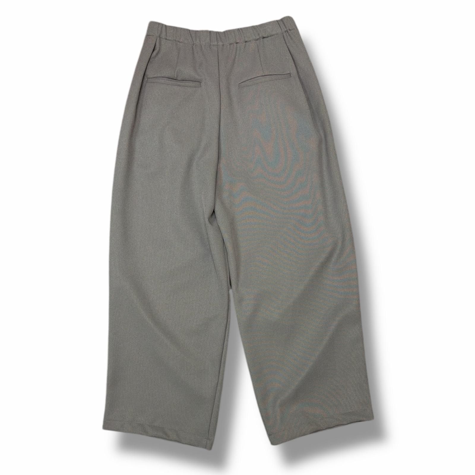 参考上代38500円 Antwort DRAPE TUCK PANTS ドレープタックパンツ スラックス アントワート ANT-001 グレー 3 3376 M