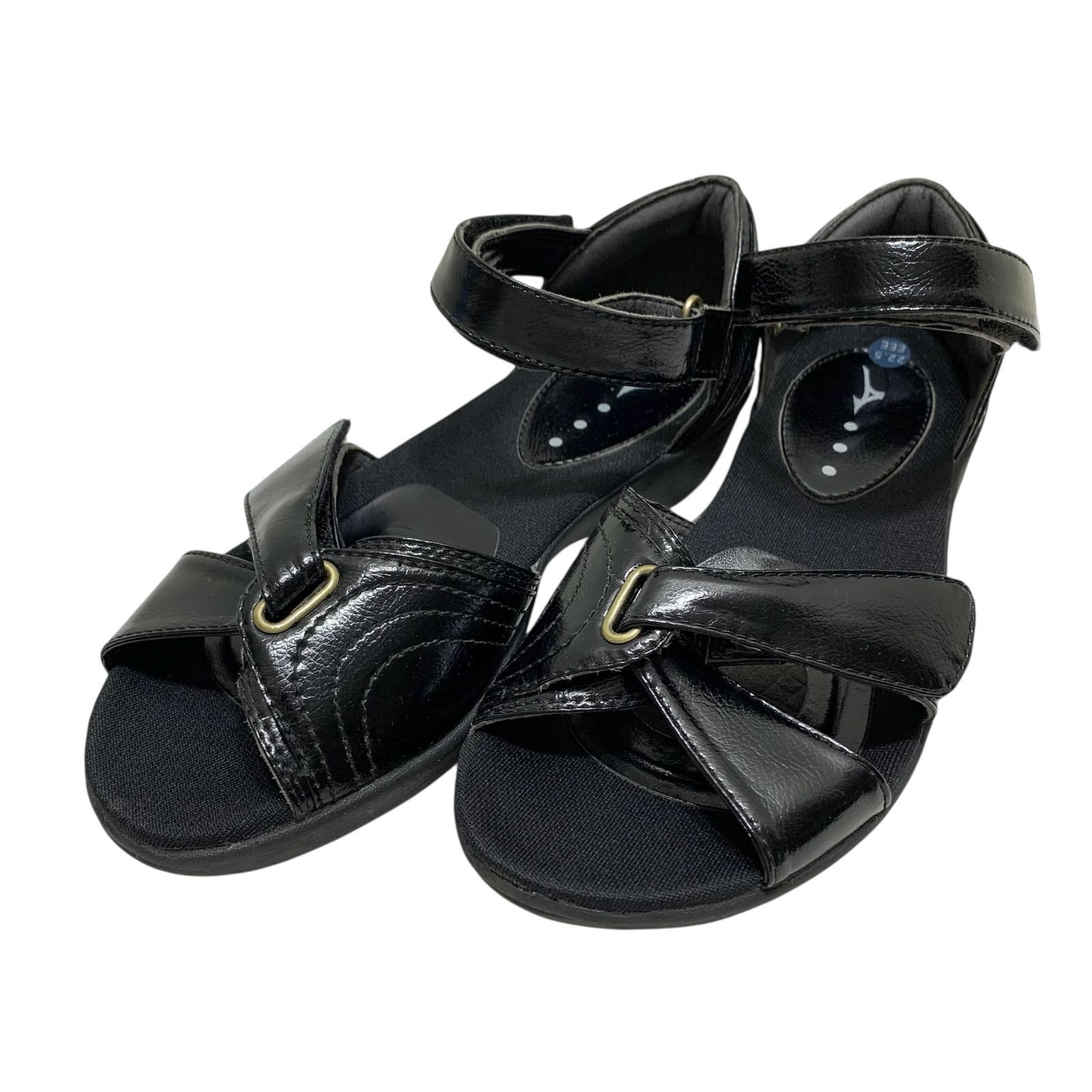 【極美品】ミズノ (22.5) コンフォートサンダル フラット ベルト ストラップ サンダル 希少デザイン