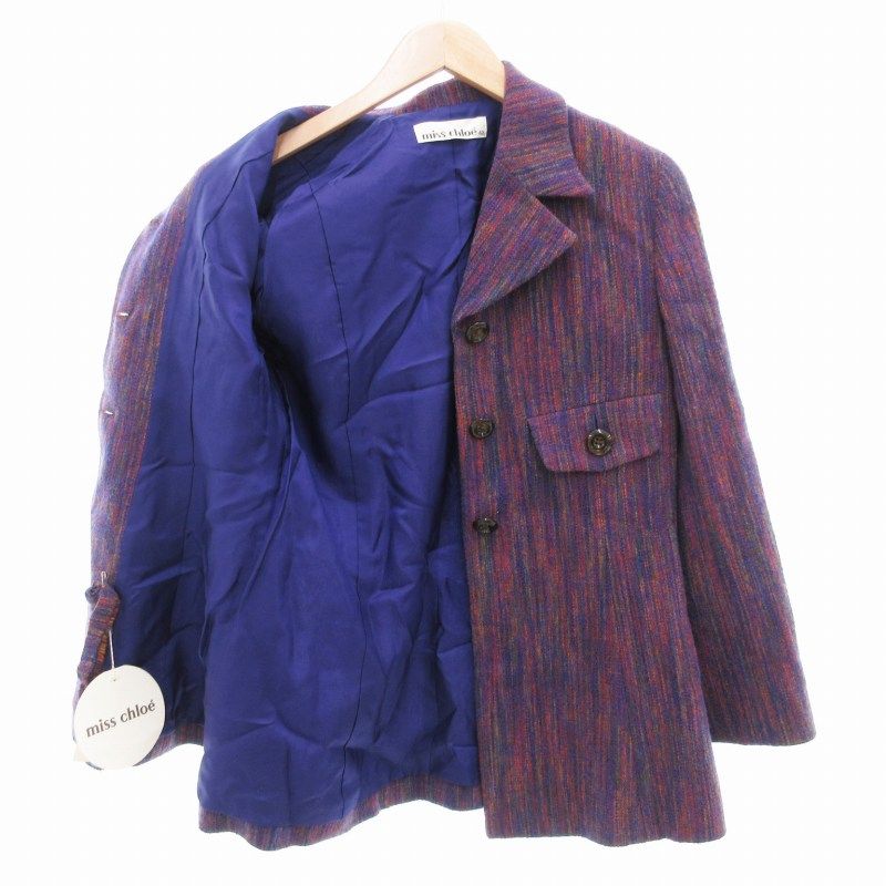 ミスクロエ miss chloe タグ付き ヴィンテージ ツイードジャケット 42