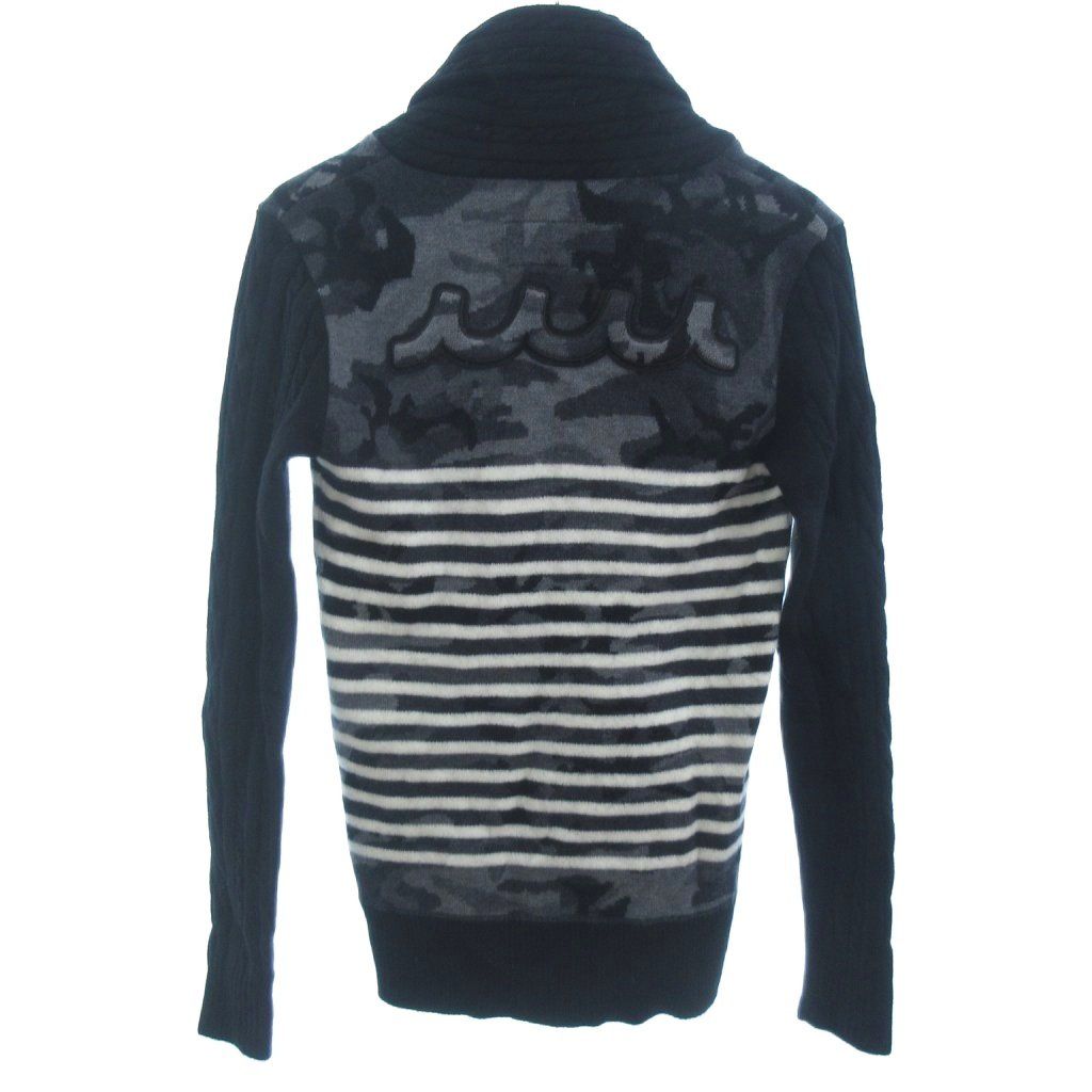 エーケーエム AKM ショールカラー ニット カーディガン ワッペン