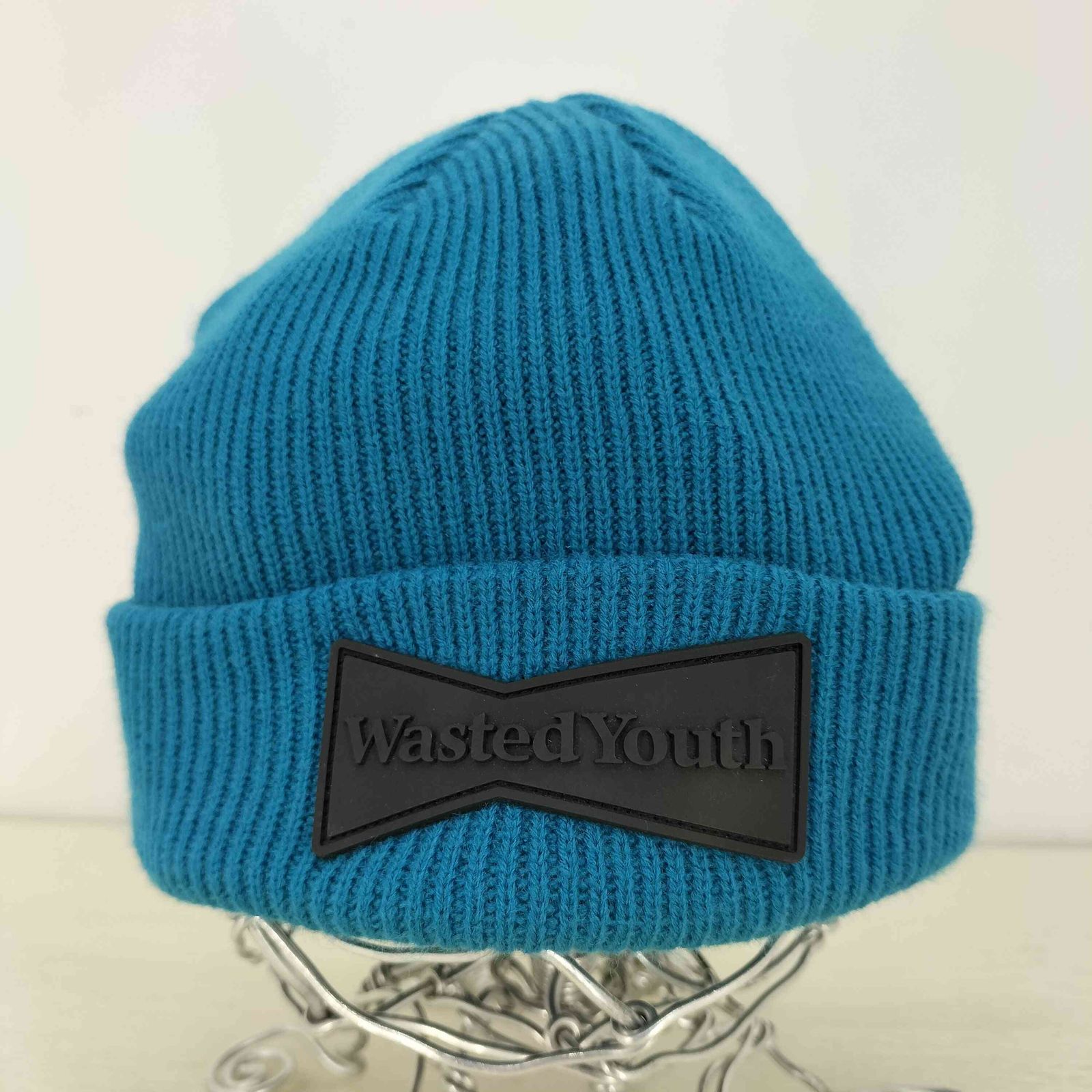 ウェイステッドユース WASTED YOUTH ラバーロゴ ニット帽 BEANIE