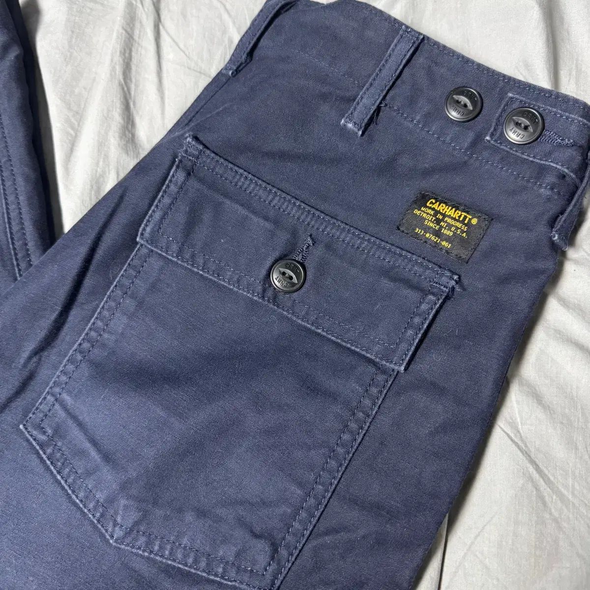 カーハート WIP ファティーグ パンツ ネイビー 30 x 32