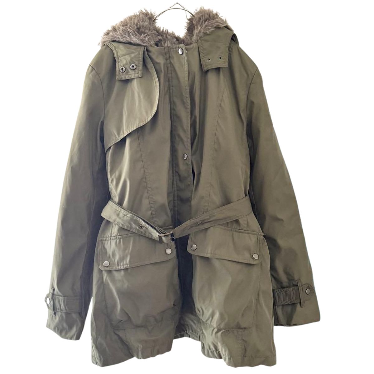 marka モッズコート オリーブ色 ファー付き M【超美品 | モッズコート 】オリーブ色ファー付き フードモッズコート