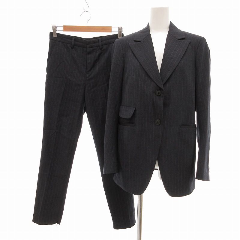 UNIQLO +J ウールスーツ セットアップ L ブラック ユニクロ UNIQLO +J ウールブレンド スーツ セットアップ テーラード