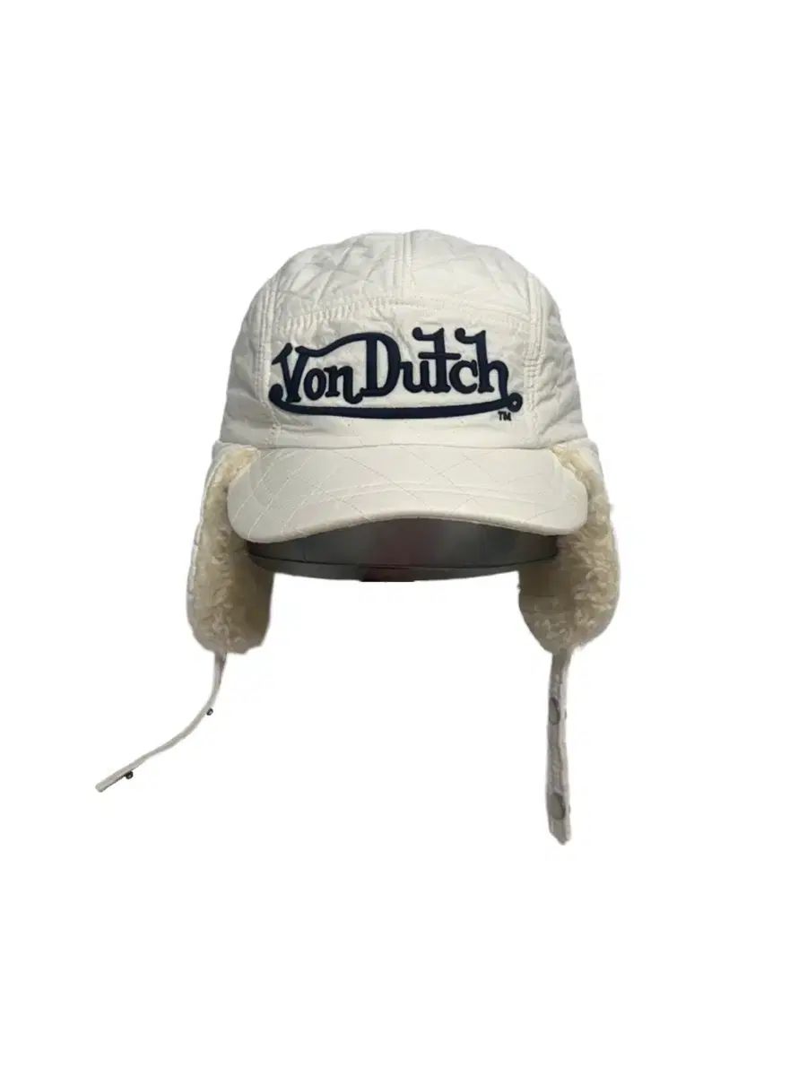 Von Dutch ボンダッチ キルティング トラッパーハット イヤーマフラー