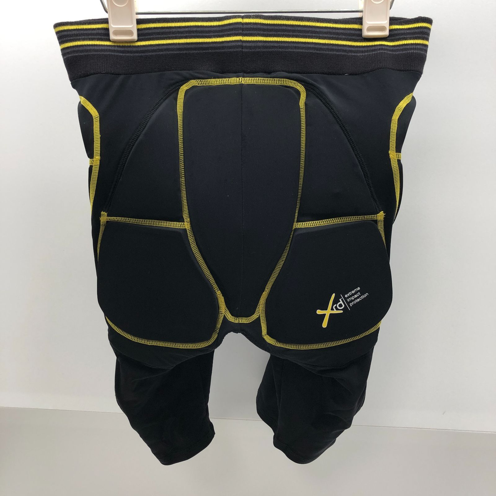 YOROI MUSHA ヒップガード Lサイズ 黒/黄色 YOROI MUSHA ヒップガード