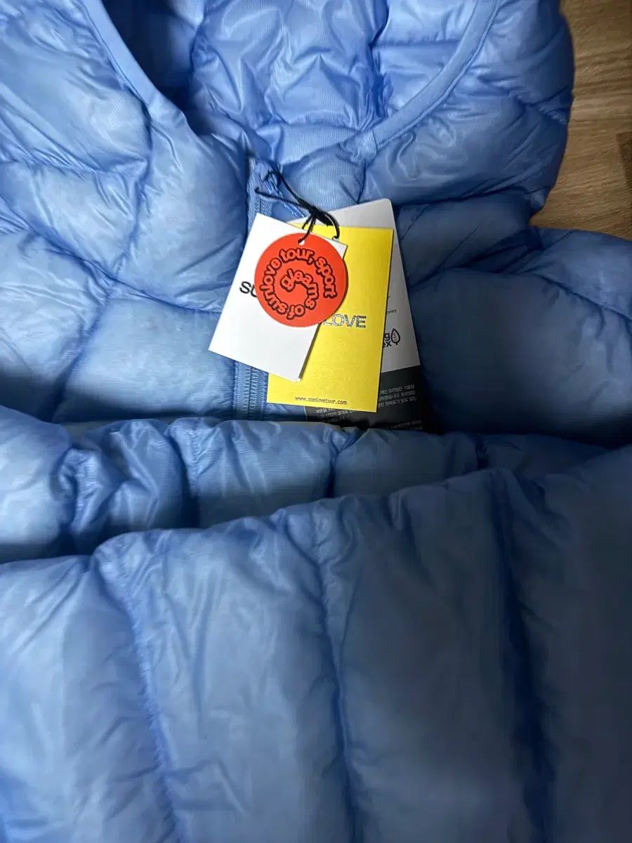 L 썬LOVE sunlove 軽量ダウン スカイブルー